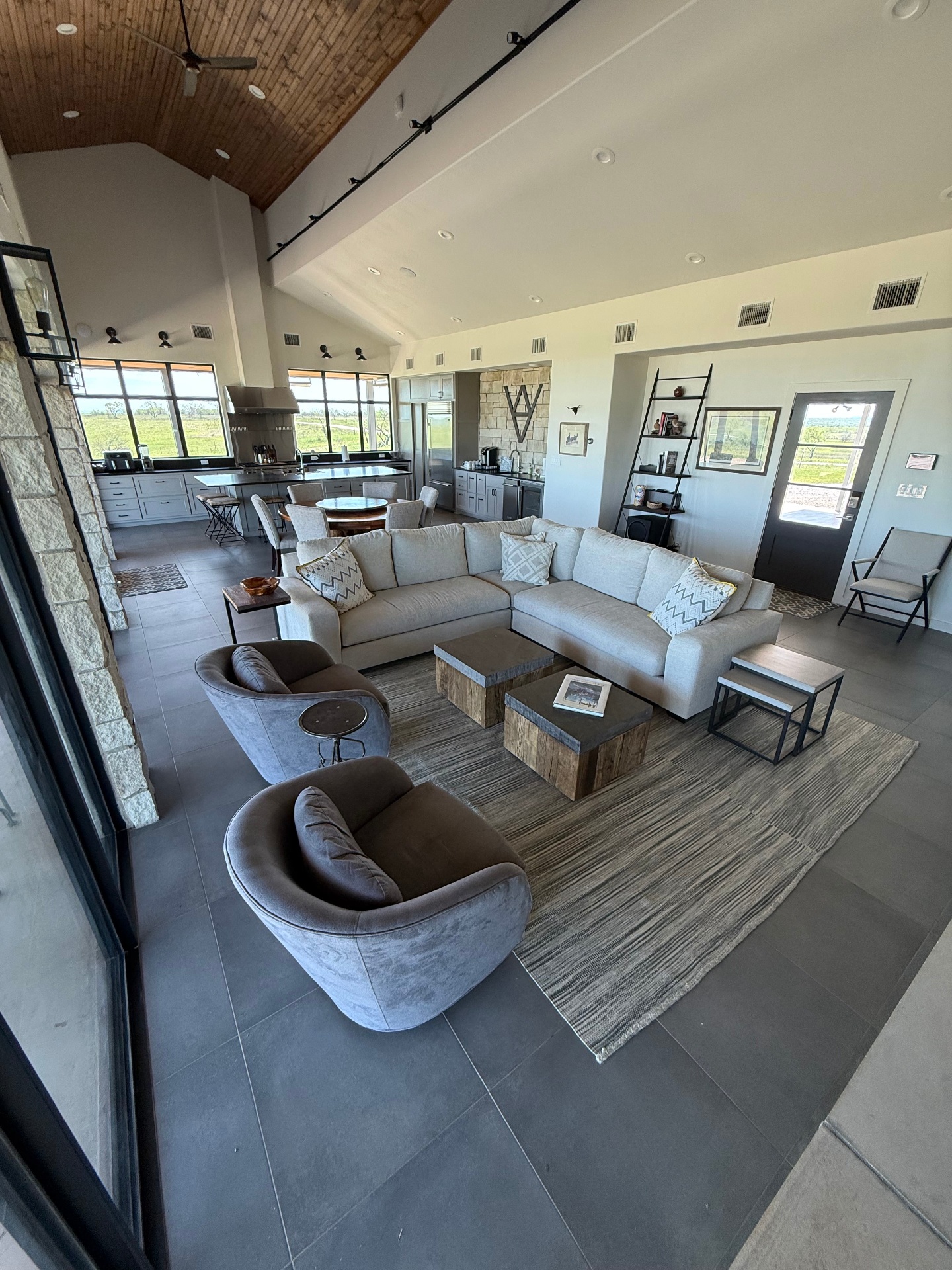 Trinity Valley Ranch lodge interior